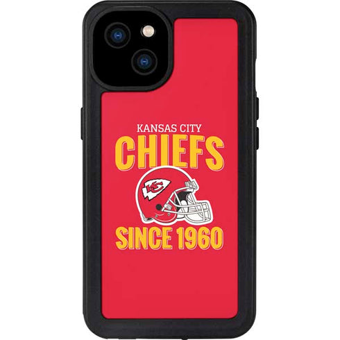 NFL Kansas City Chiefs Helmet iPhone 15 Plus Waterproof Case